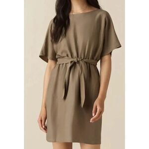 Vetta Capsule Convertible Wrap Mini Dress in Dark Khaki Sz. M